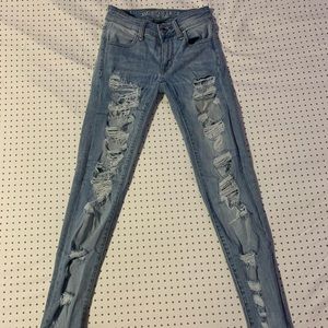 00 american eagle mid rise jeggings